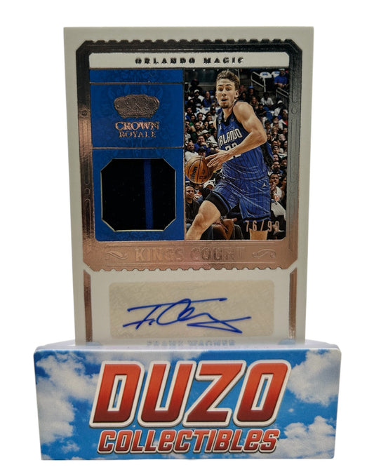 Franz Wagner Patch Auto /99 2023-24 Panini Crown Royale No.KCJ-WAG