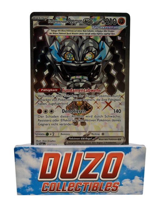 Fundamentmaske-Ogerpon EX Secret Rare 2024 Pokemon Twilight Masquerade No.199/167