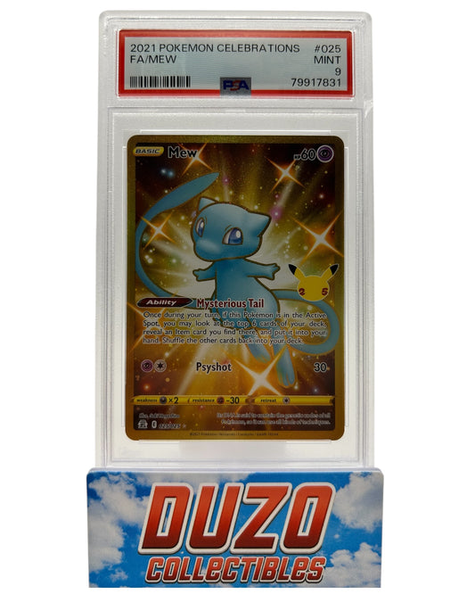 Mew Gold 2021 Pokemon Celebrations No.025/025 PSA9