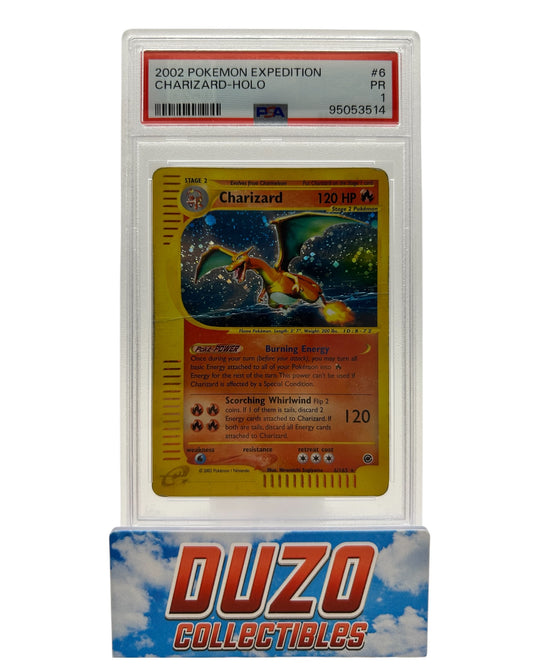 Charizard Holographic 2002 Pokemon Expedition No.6 PSA1