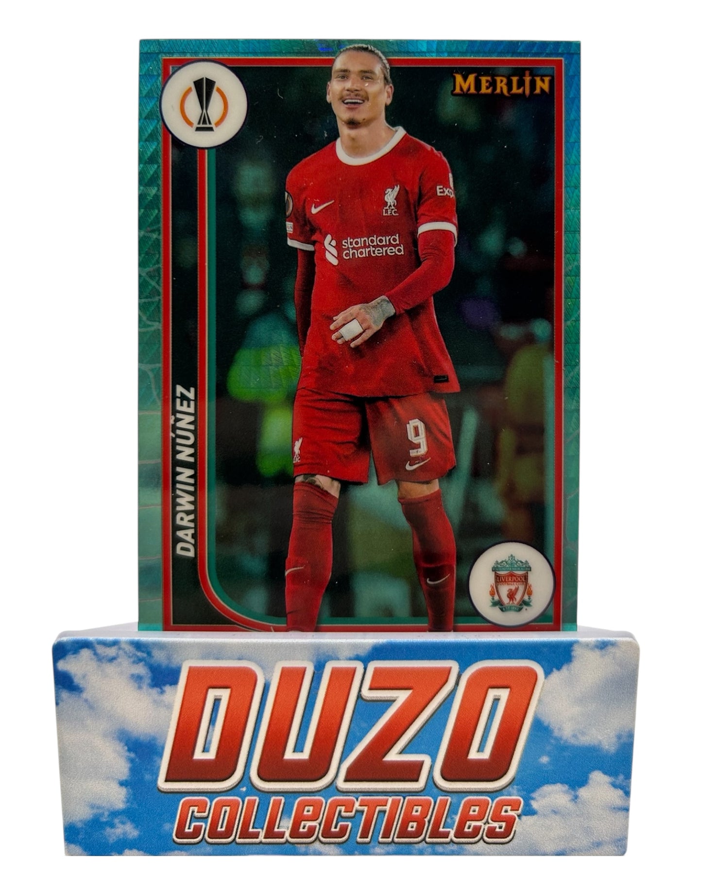 Darwin Nunez Aqua Refractor 2024 Topps Merlin Collections No.68