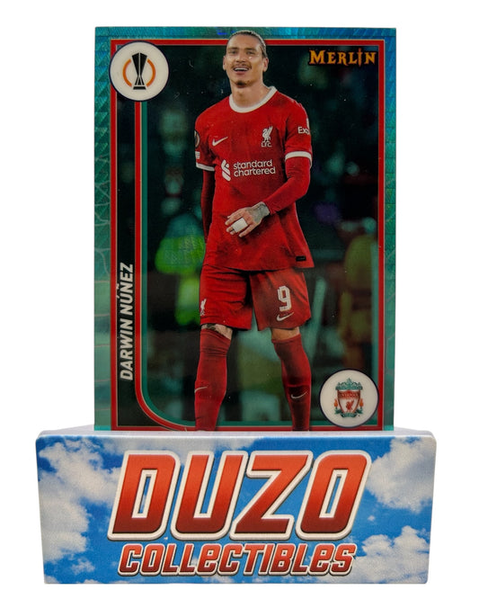 Darwin Nunez Aqua Refractor 2024 Topps Merlin Collections No.68