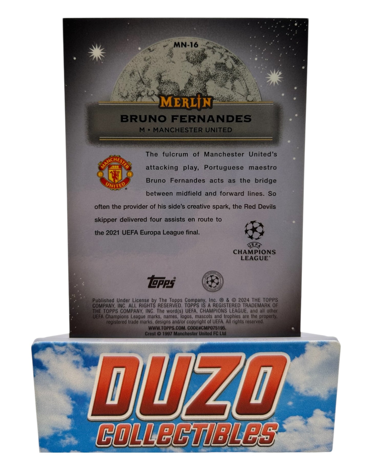 Bruno Fernandes Mystic Nights 2024 Topps Merlin Collections No.MN-16