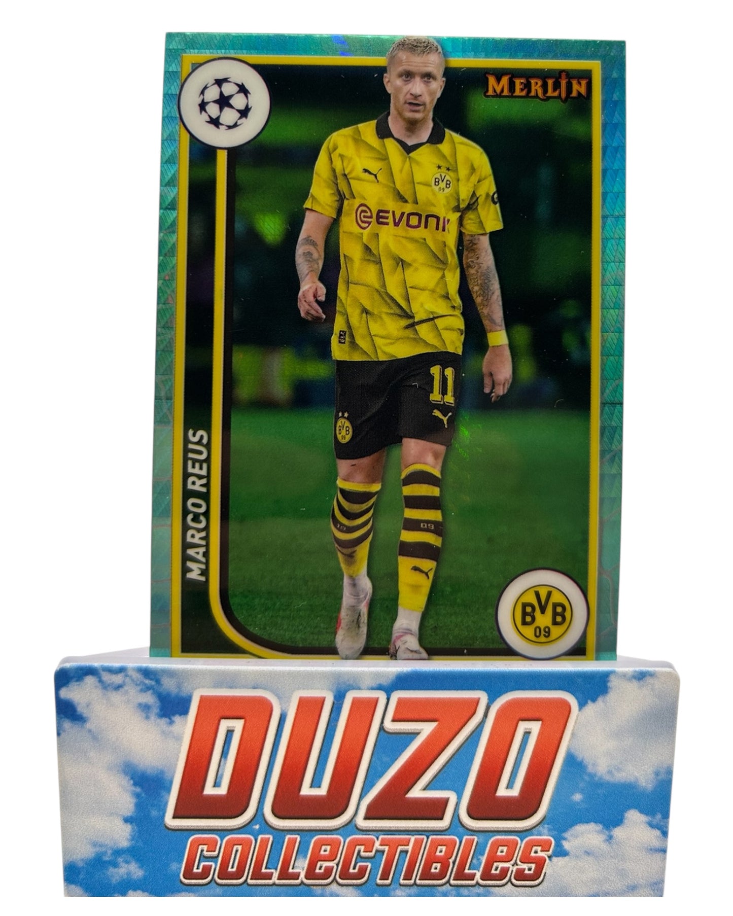 Marco Reus Aqua Refractor 2024 Topps Merlin Collections No.28