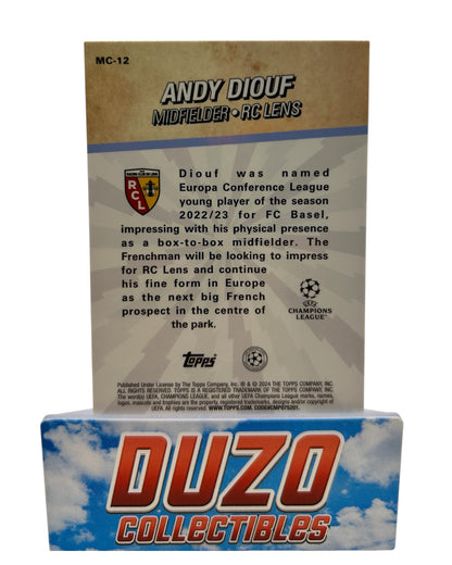 Andy Diouf Rookie Merlin's Chosen Ones 2024 Topps Merlin Collections No.MC-12