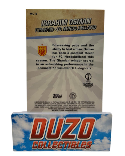 Ibrahim Osman Rookie Merlin's Chosen Ones 2024 Topps Merlin Collections No.MC-5