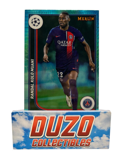 Randal Kolo Muani Aqua Refractor 2024 Topps Merlin Collections No.93