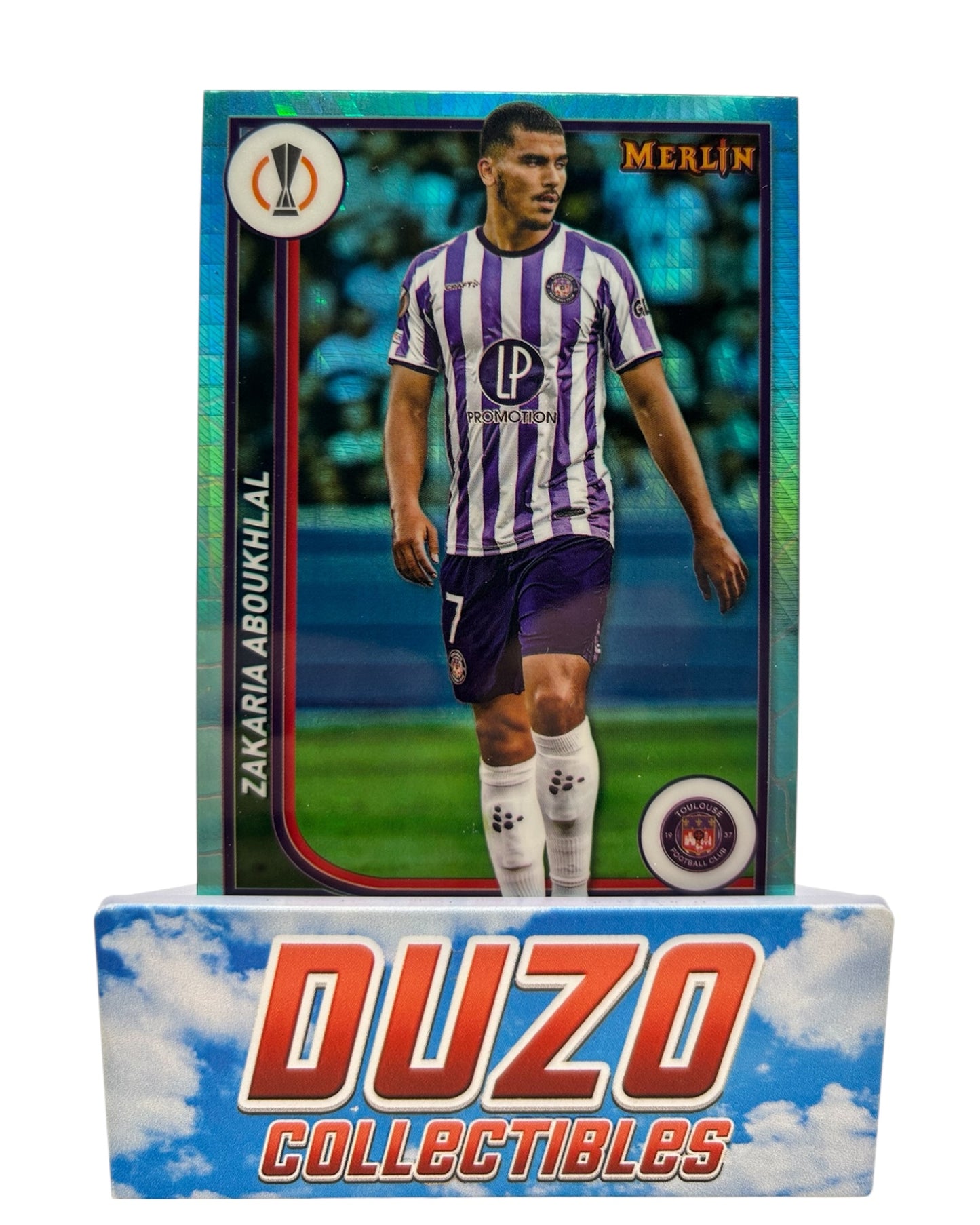 Zakaria Aboukhlal Aqua Refractor 2024 Topps Merlin Collections No.132