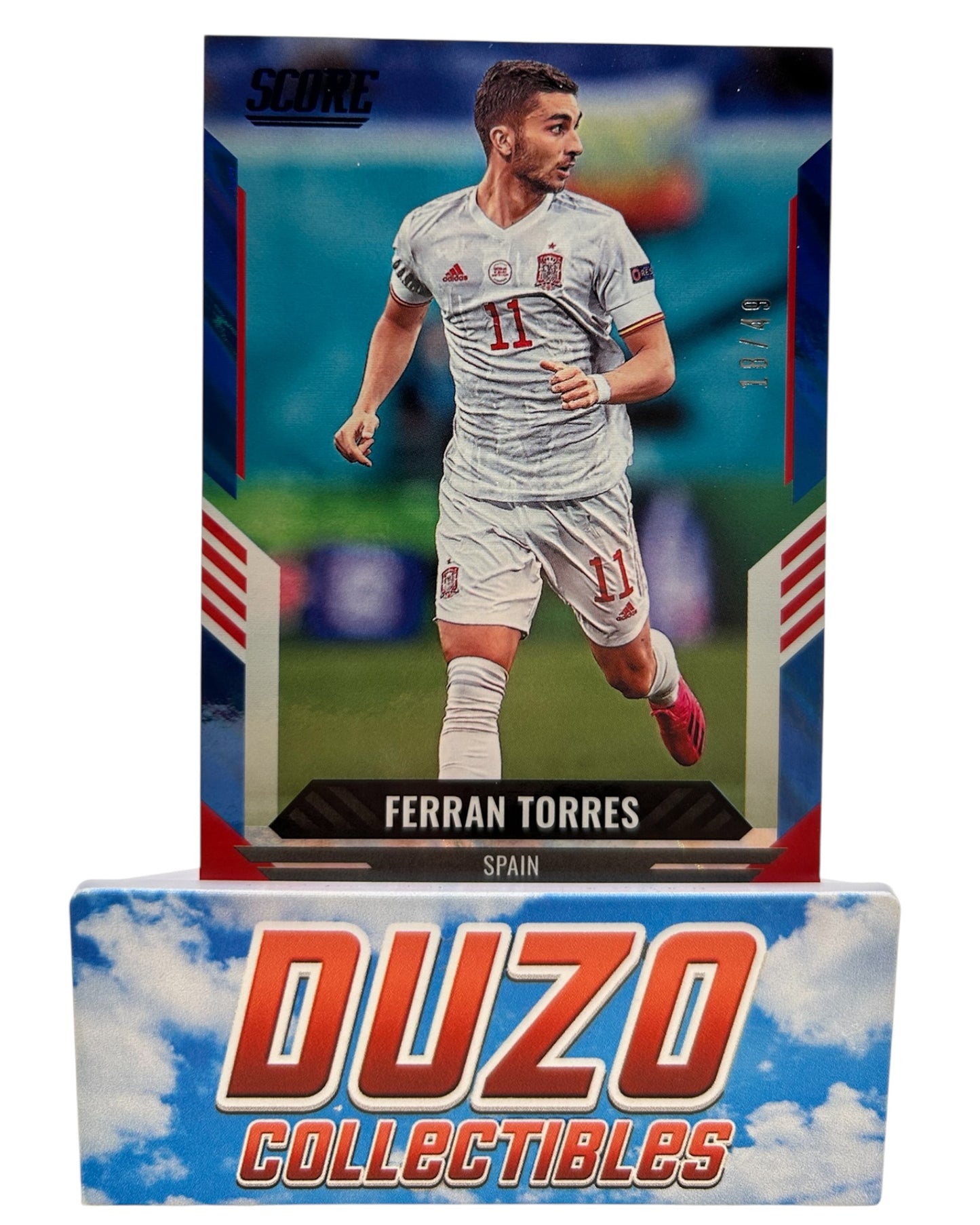 Ferran Torres Blue /49 2021-22 Panini Score No.94