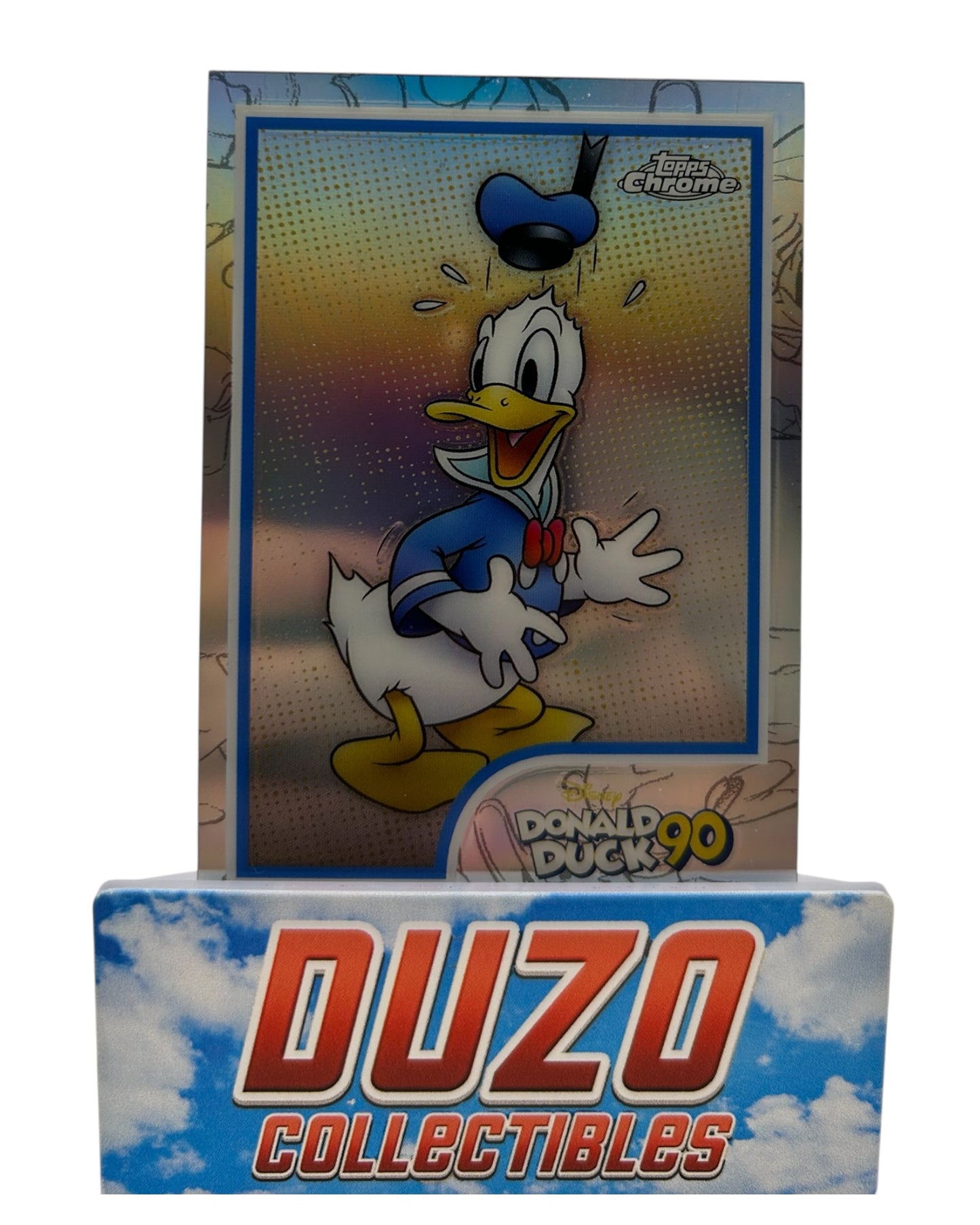 Donald Duck 90 Refractor 2024 Topps Chrome Disney No.DD-10
