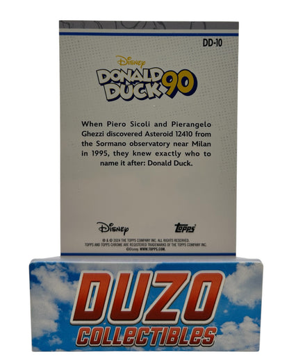 Donald Duck 90 Refractor 2024 Topps Chrome Disney No.DD-10