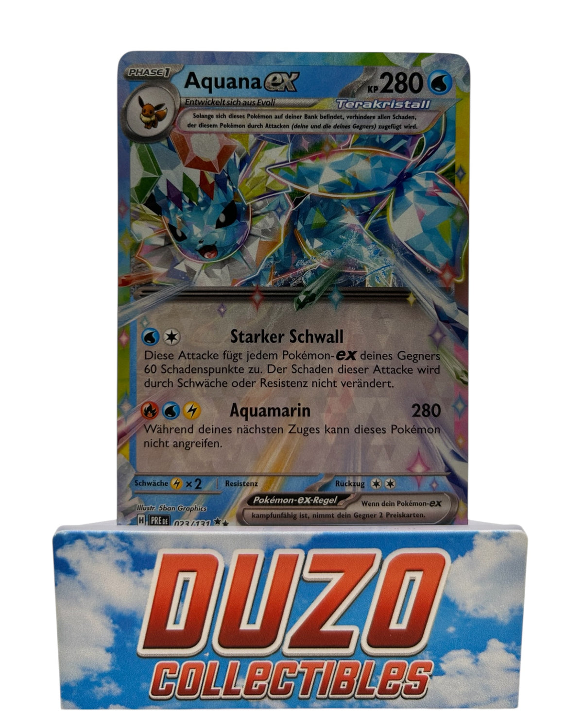Aquana EX 2025 Pokemon Prismatic Evolution No.023/131