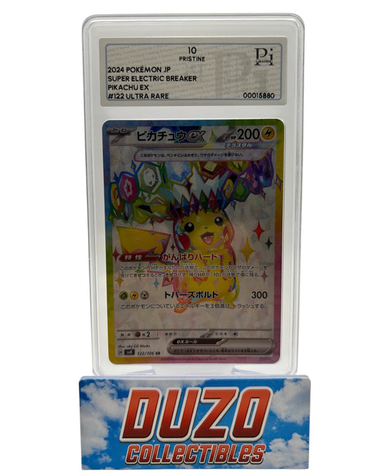 Pikachu EX Secret Rare 2024 Pokemon Super Electric Breaker No.122/106 Pi 10