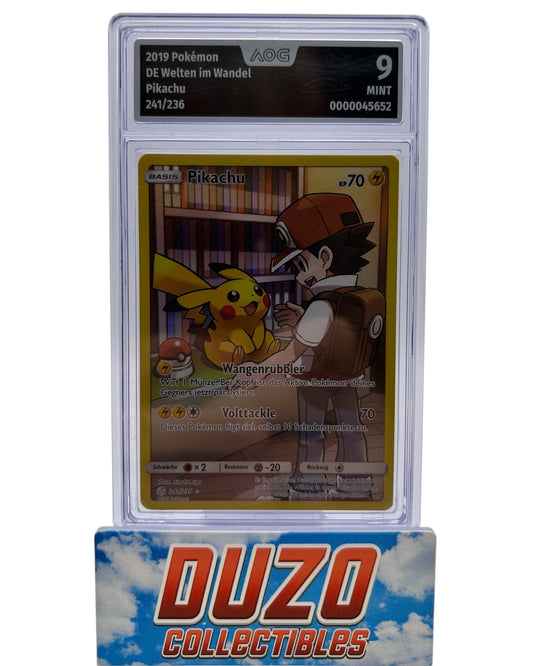 Pikachu Full Art 2019 Pokemon Welten im Wandel No.241/236 AOG 9