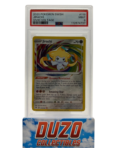 Jirachi Amazing Rare 2020 Pokemon Vivid Voltage No.119 PSA9