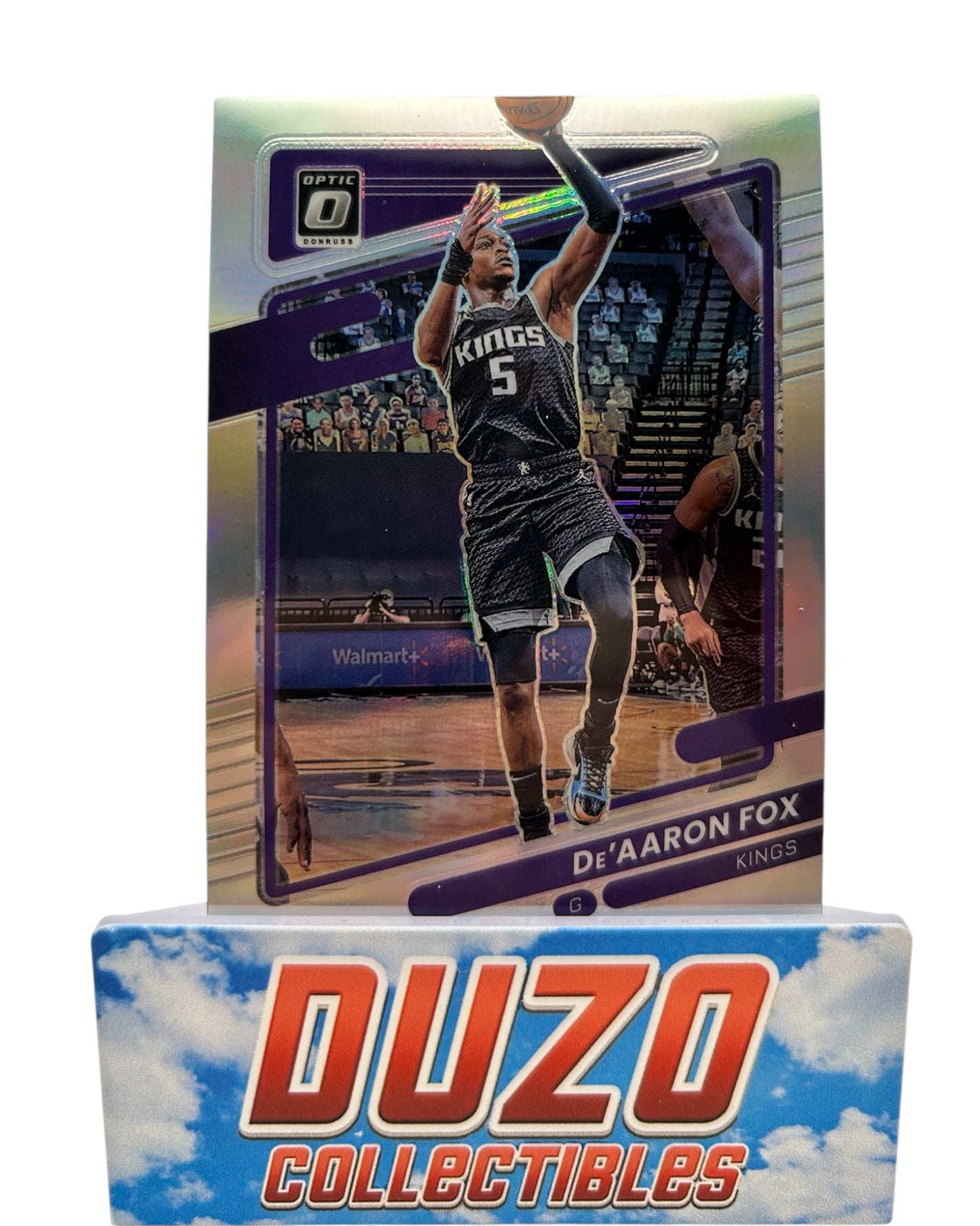 De'Aaron Fox Silver 2021-22 Panini Donruss Optic No.85