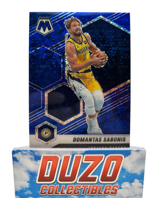 Domantas Sabonis Blue Disco /85 2020-21 Panini Mosaic No.15