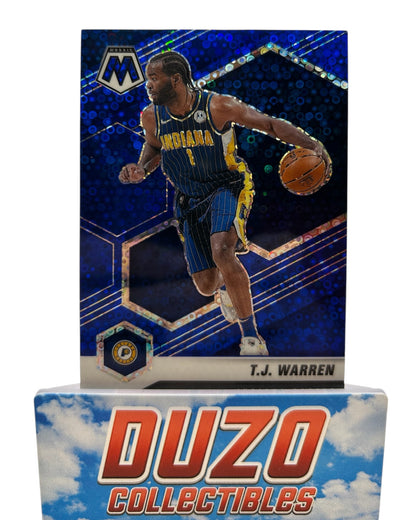 T.J. Warren Blue Disco 54/85 2020-21 Panini Mosaic No.23