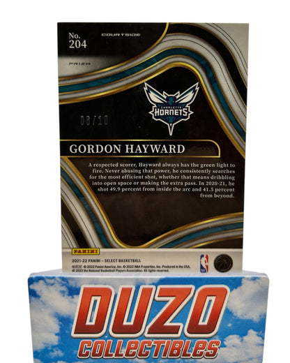 Gordon Hayward Gold Disco /10 2021-22 Panini Select No.204