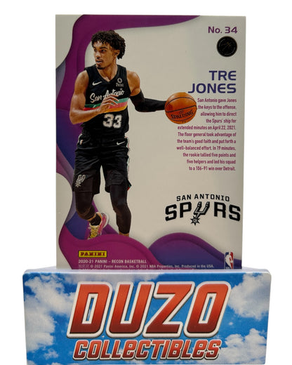 Tre Jones Rookies /199 2020-21 Panini Recon No.34