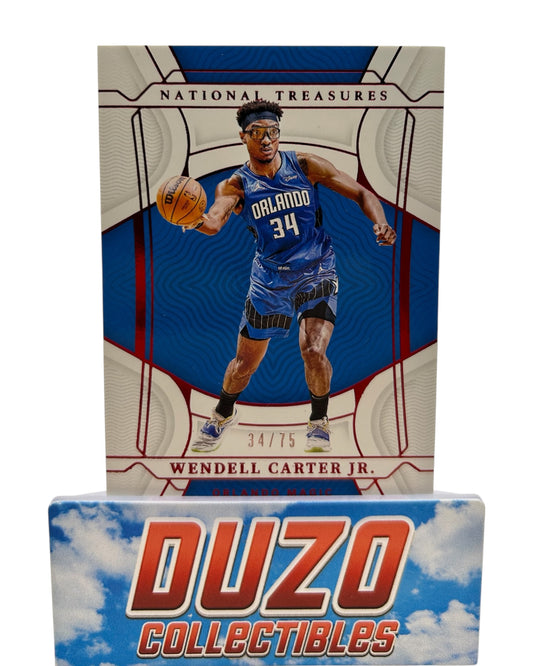 Wendell Carter Jr. Blue /75 2021-22 National Treasures No.4