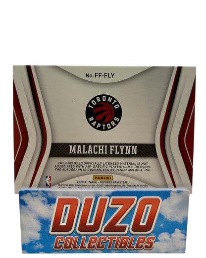 Malachi Flynn Rookie Patch Auto 2020-21 Panini Certified No.FF-FLY