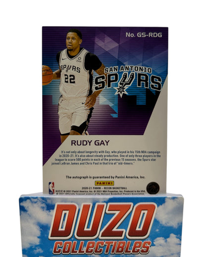 Rudy Gay Glorified Signatures 2020-21 Panini Recon No.GS-RDG