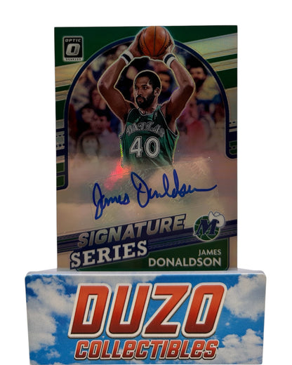 James Donaldson Silver Auto 2021-22 Panini Donruss Optic No.SS-JDL