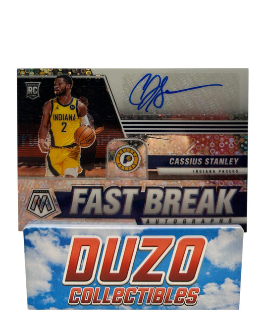 Cassius Stanley Rookie Disco Auto 2020-21 Panini Mosaic No.FB-CST