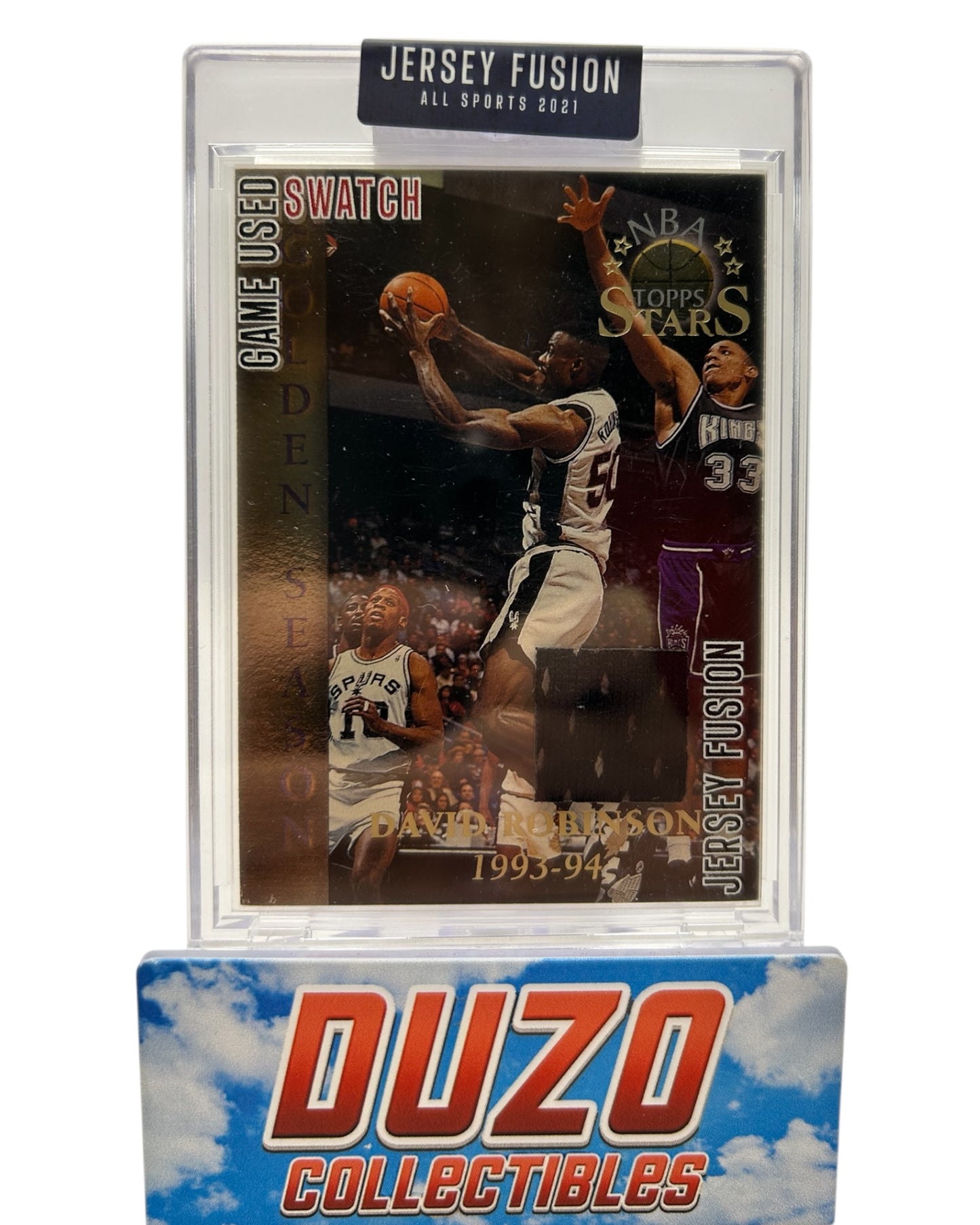 David Robinson Game Used Patch 2021 Jersey Fusion No.JF-DRDT