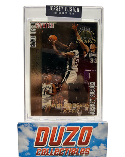 David Robinson Game Used Patch 2021 Jersey Fusion No.JF-DRDT