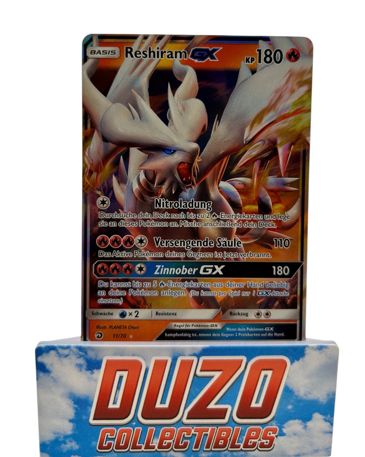 Reshiram GX 2018 Pokemon Dragon Majesty No.11/70