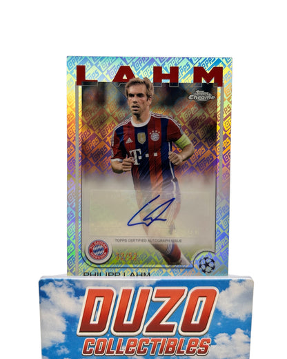 Philipp Lahm Auto /52 2025 Topps Chrome UEFA Club Competitions No.CA-PL