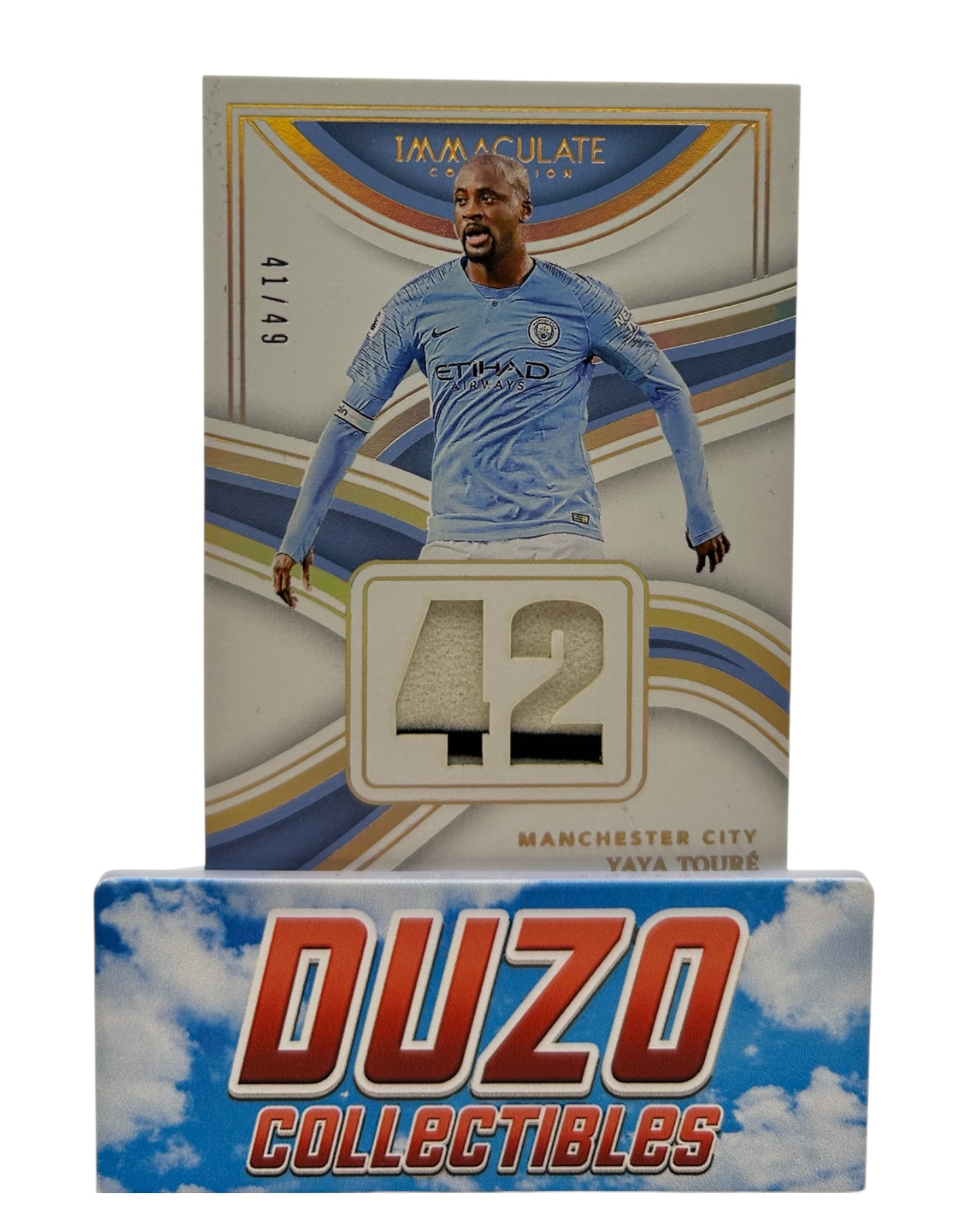 Yaya Toure Game-Used Dual Patch Jersey Numbers /49 2023-24 Panini Immaculate No-JN-YYT