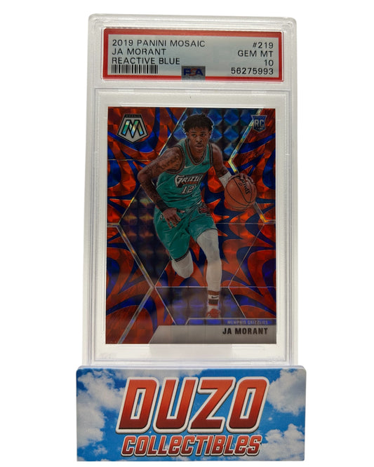 Ja Morant Rookie Reactive Blue 2019 Panini Mosaic No.219 PSA10