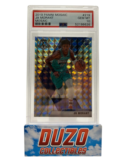 Ja Morant Rookie Mosaic 2019 Panini Mosaic No.219 PSA10