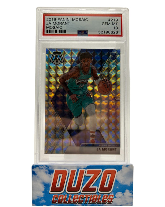 Ja Morant Rookie Mosaic 2019 Panini Mosaic No.219 PSA10