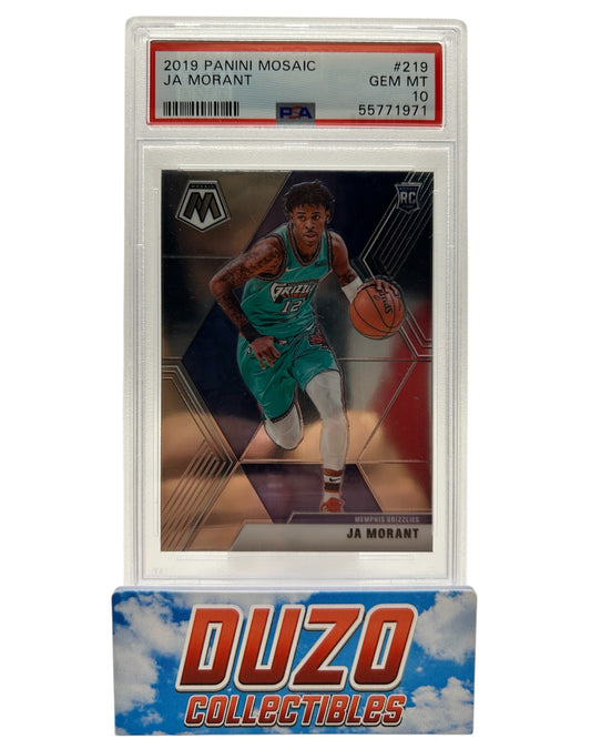 Ja Morant Rookie 2019 Panini Mosaic No.219 PSA10