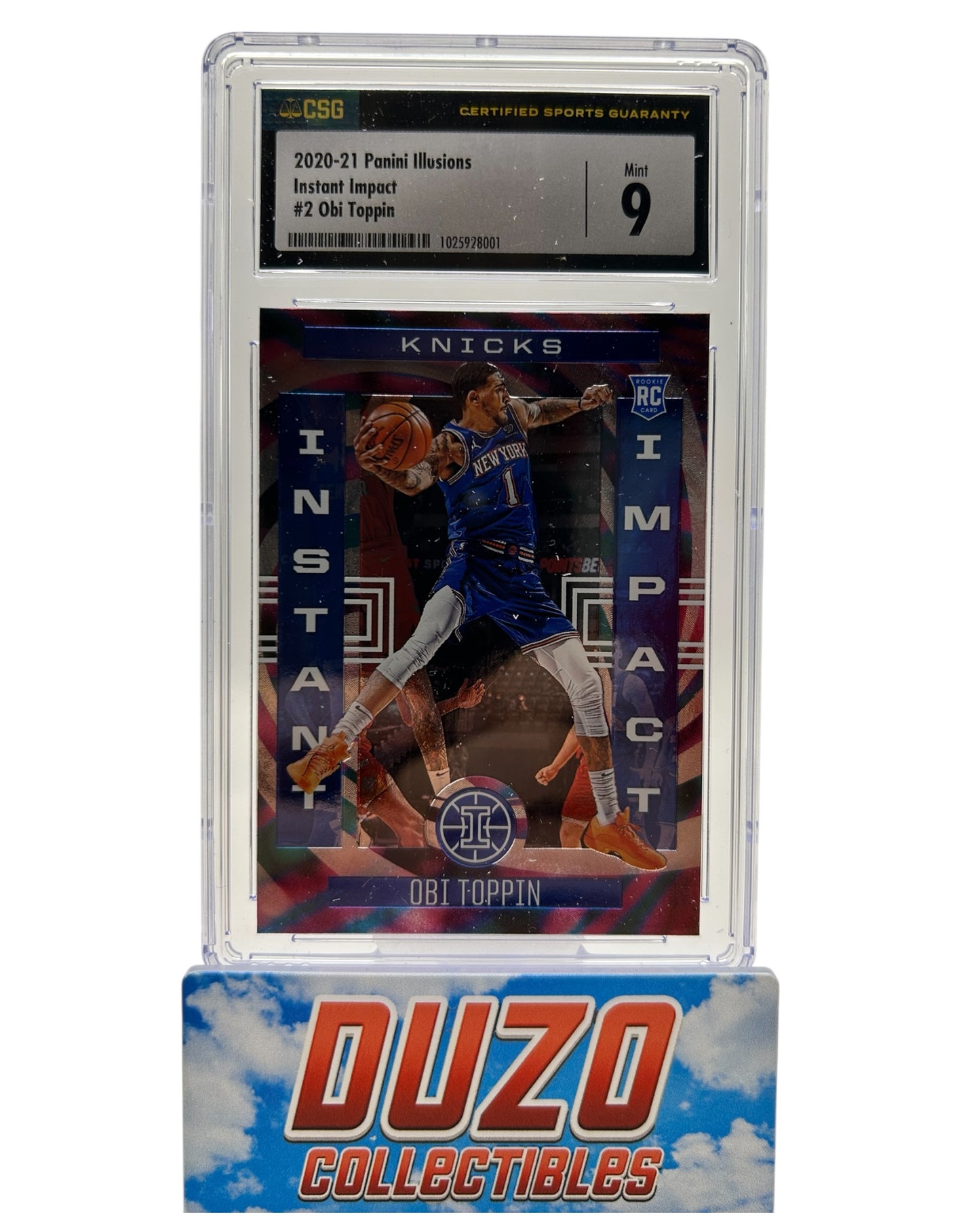 Obi Toppin Rookie Instant Impact 2020-21 Panini Illusions No.2 CSG 9