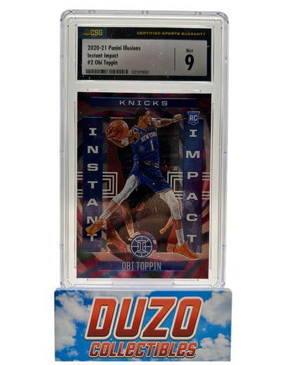 Obi Toppin Rookie Instant Impact 2020-21 Panini Illusions No.2 CSG 9