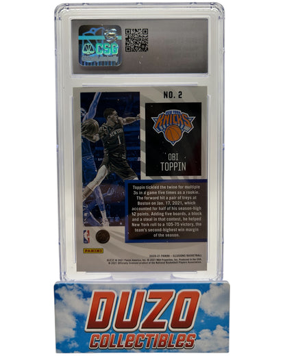 Obi Toppin Rookie Instant Impact 2020-21 Panini Illusions No.2 CSG 9