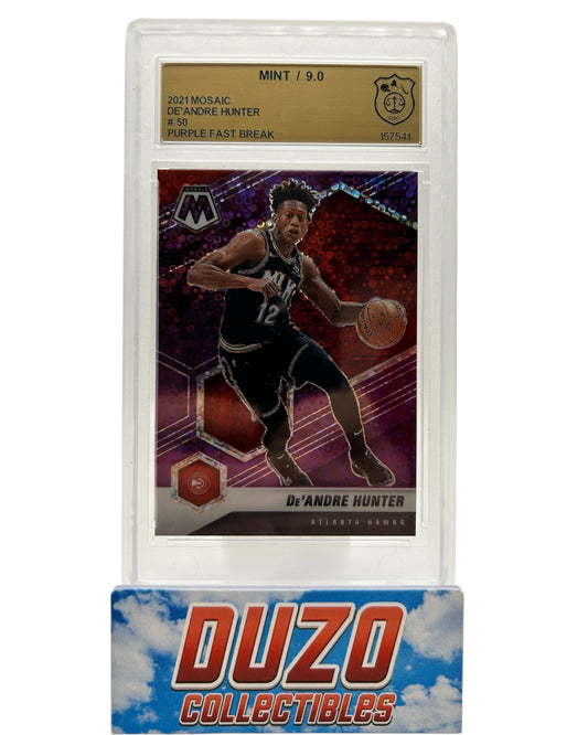 De'Andre Hunter Purple Fast Break /50 2021 Mosaic No.50 GSG9