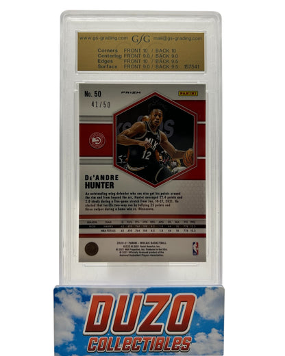 De'Andre Hunter Purple Fast Break /50 2021 Mosaic No.50 GSG9