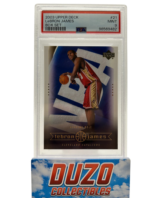 LeBron James Rookie Box Set 2003 Upper Deck No.21 PSA9
