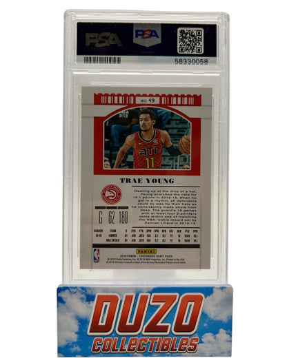 Trae Young Season Ticket 2019 Panini Contenders Draft Picks no.49 PSA10
