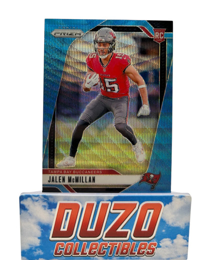 Jalen McMillan Rookie Blue Wave /230 2024 Panini Prizm No.338