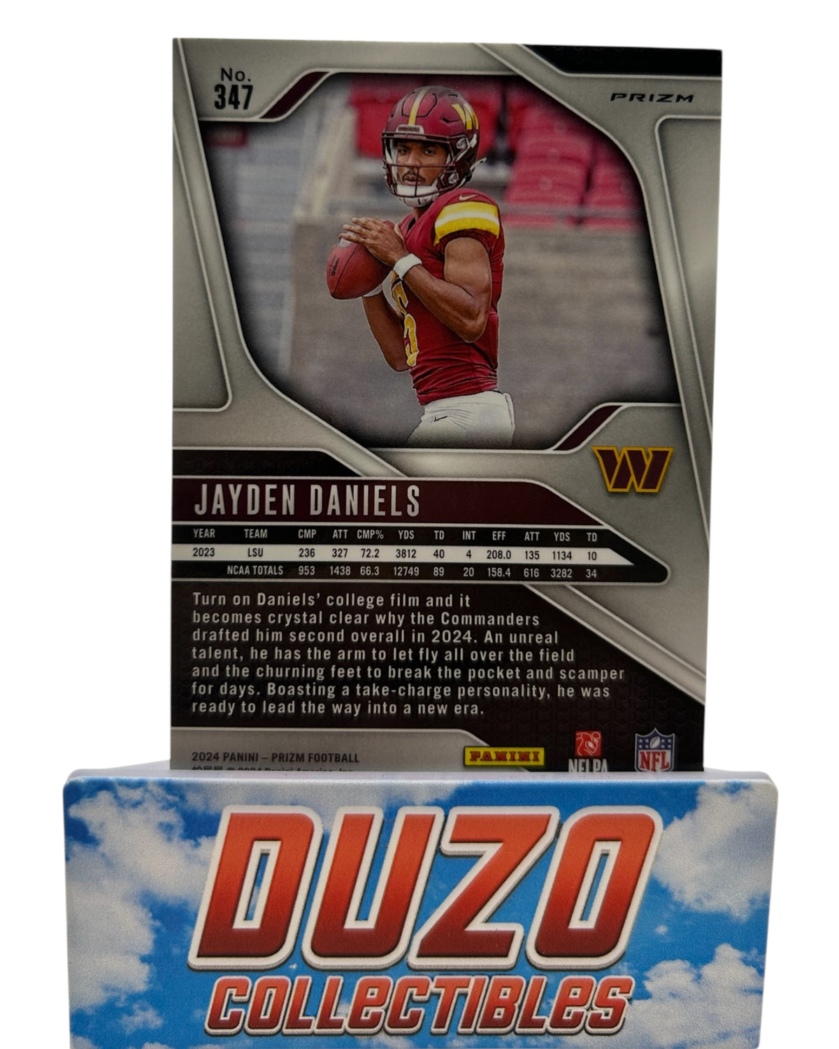 Jayden Daniels Rookie Red&White&Blue 2024 Panini Prizm No.347