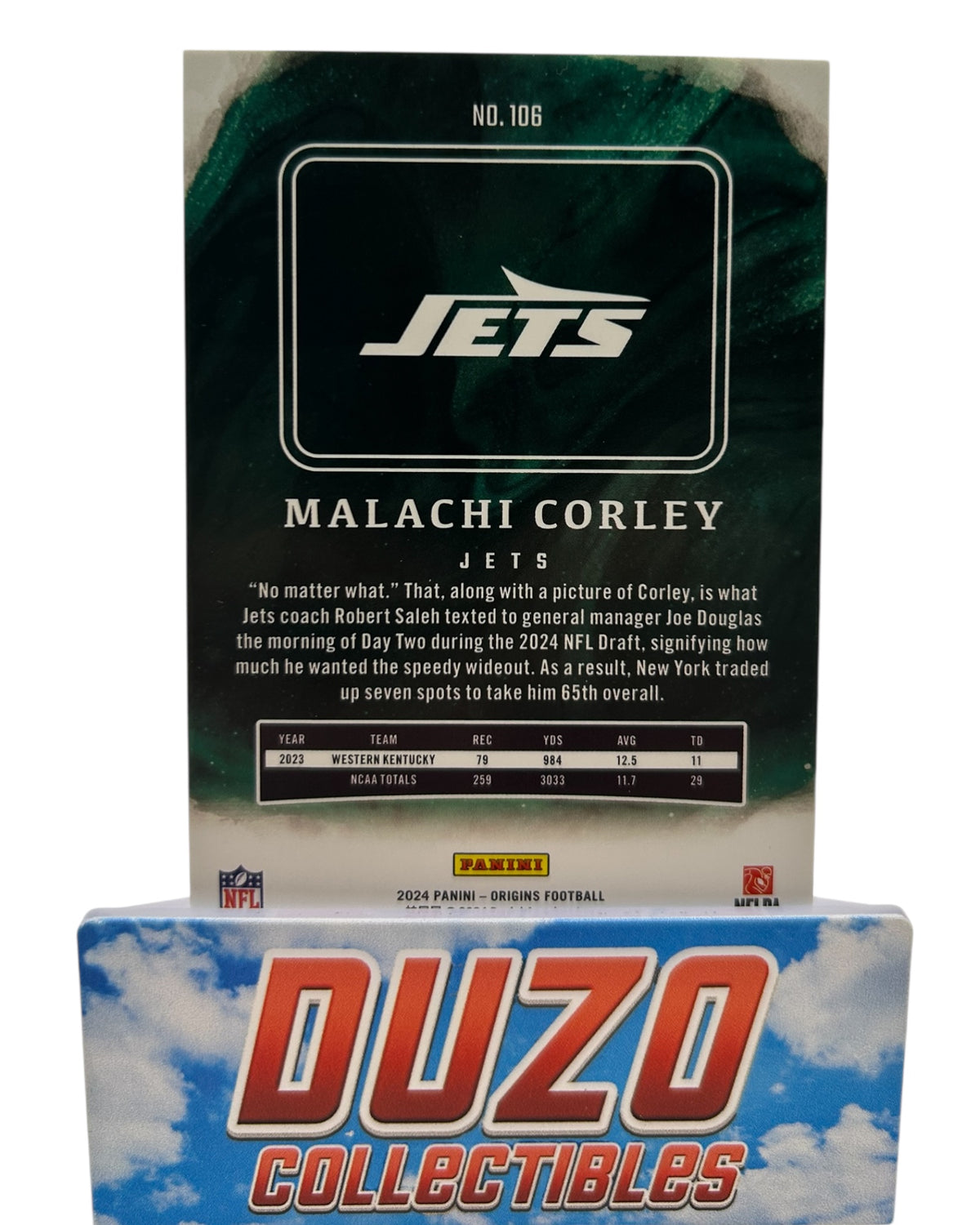 Malachi Corley Rookie Red /299 2024 Panini Origins No.106