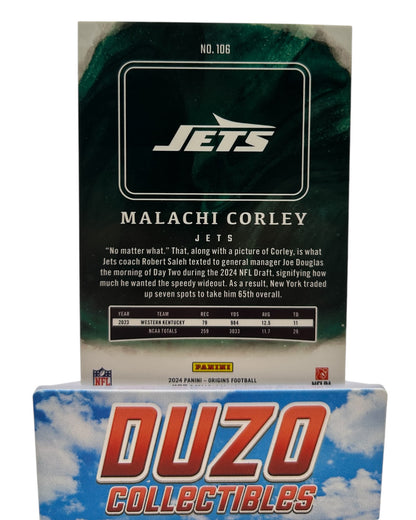 Malachi Corley Rookie Red /299 2024 Panini Origins No.106