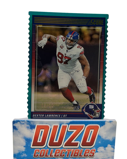 Dexter Lawrence Aqua /10 2024 Panini Score No.214
